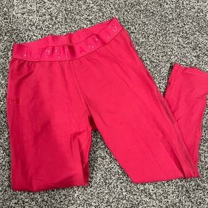Pink under armor capris never worn mint condition